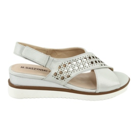 Sandales en argent sur le coin Daszyński 1838 gris