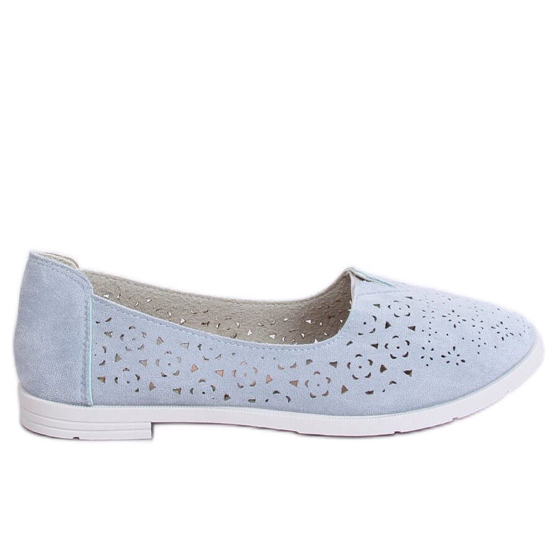 Ballerines ajourées bleues ZA02P Bleu
