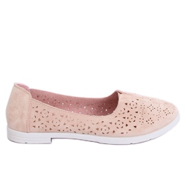 Ballerines ajourées beiges ZA02P Beige