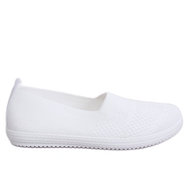 NB338P Baskets blanches en maille