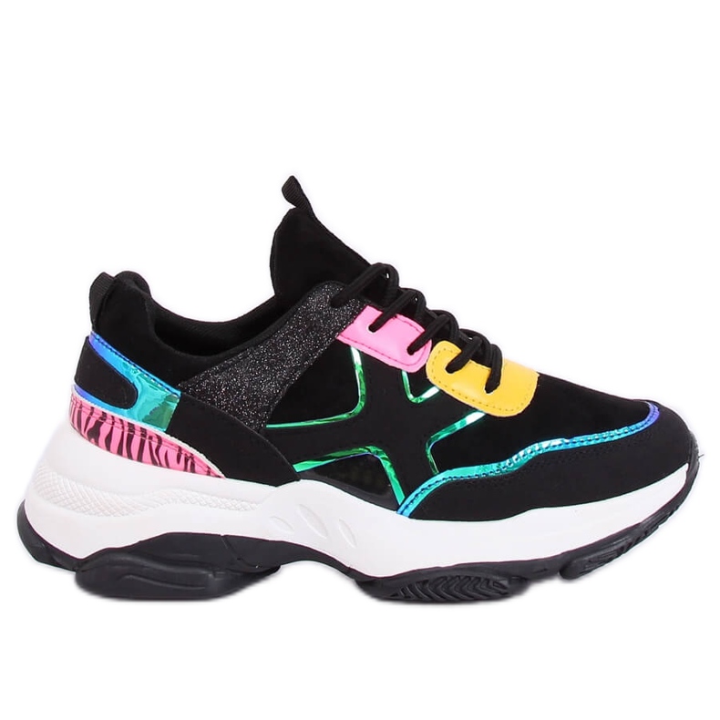 Noir HL-12 Chaussures de sport noires le noir multicolore Noir HL-12 Chaussures de sport noires le noir multicolore