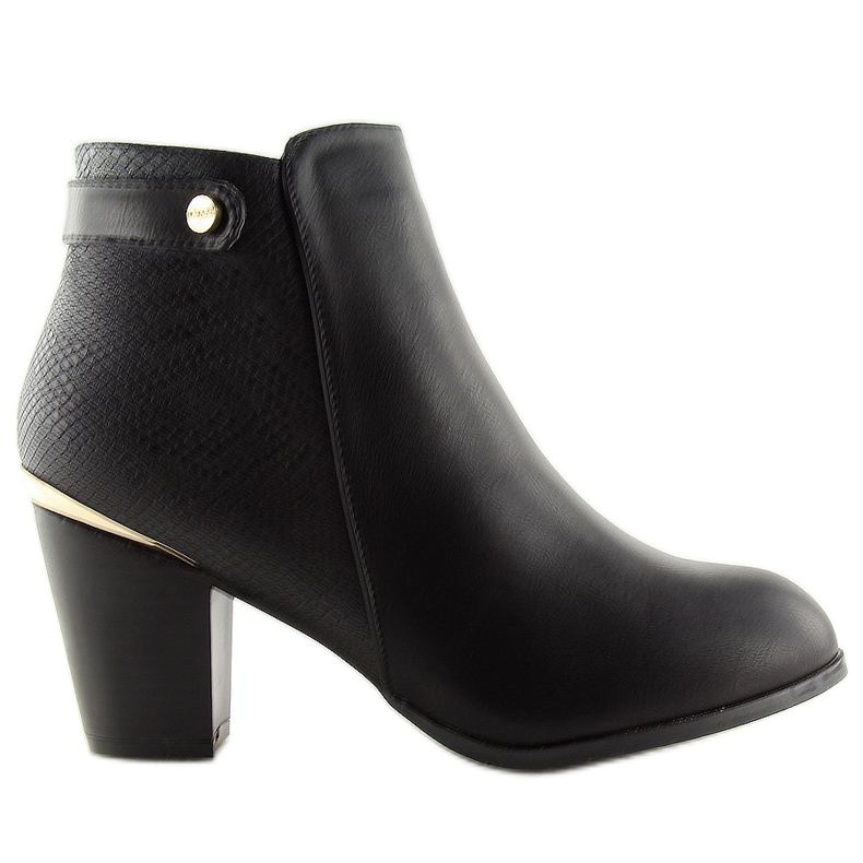 Bottines noires à talons F167 Black Ii Genre le noir