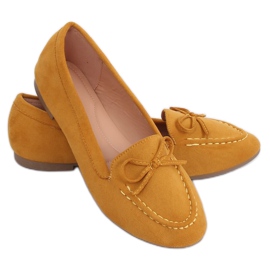 Mocassins femme moutarde 9F127 Jaune