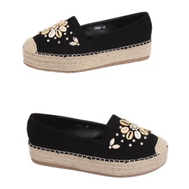 Espadrilles femme noires JH96P Noir le noir