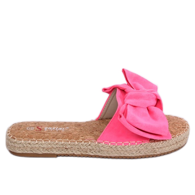 Espadrilles roses tongs JH115P Flu Fushia Espadrilles roses tongs JH115P Flu Fushia