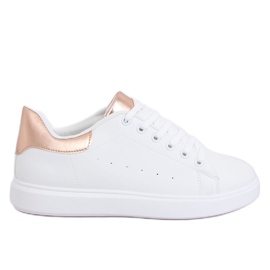 Baskets femme blanches LA85P Champagne