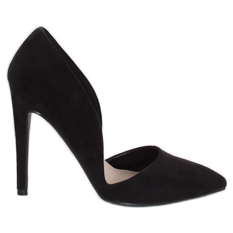 Escarpins sur tige avec empreintes noir EE03-P Noir le noir
