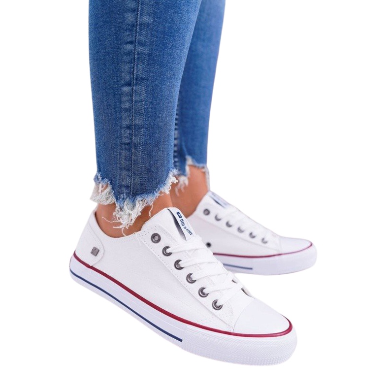 Baskets Femme Big Star Rubber Toe Blanc DD274336 blanche Baskets Femme Big Star Rubber Toe Blanc DD274336 blanche