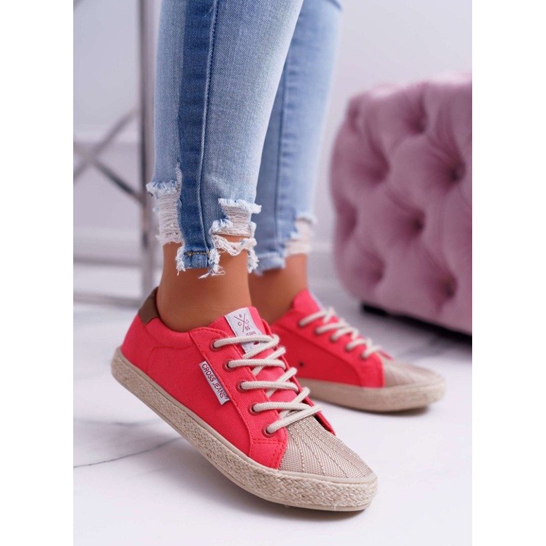 Cross Jeans Baskets femme rose CrossJeansDD2R4096
