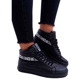 Baskets montantes noires pour femmes Big StarEE274355