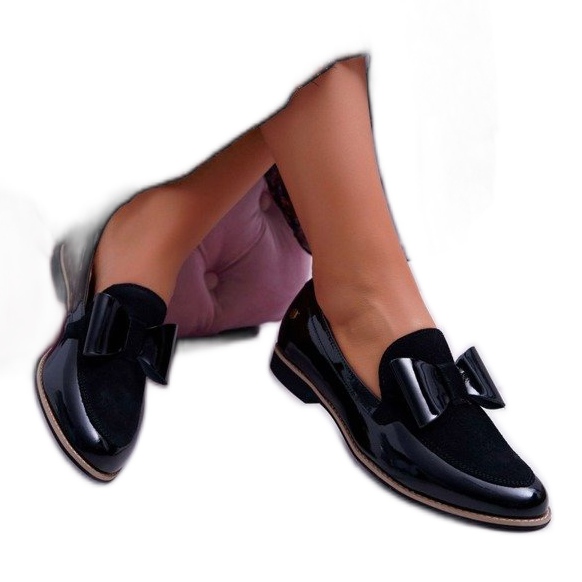 Maciejka Chaussures femme laquées noires 04099-01 / 00-5 le noir
