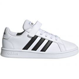 Chaussures adidas Grand Court C Jr EF0109 blanche Chaussures adidas Grand Court C Jr EF0109 blanche