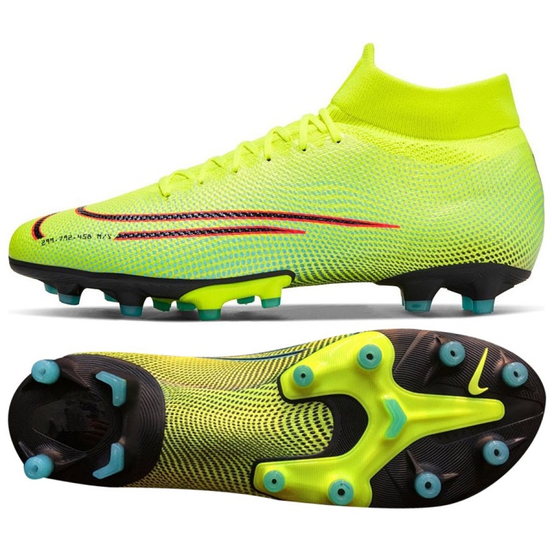 Nike Mercurial Superfly 7 Pro Mds Ag Pro M BQ5482-703 chaussures de football multicolore jaune