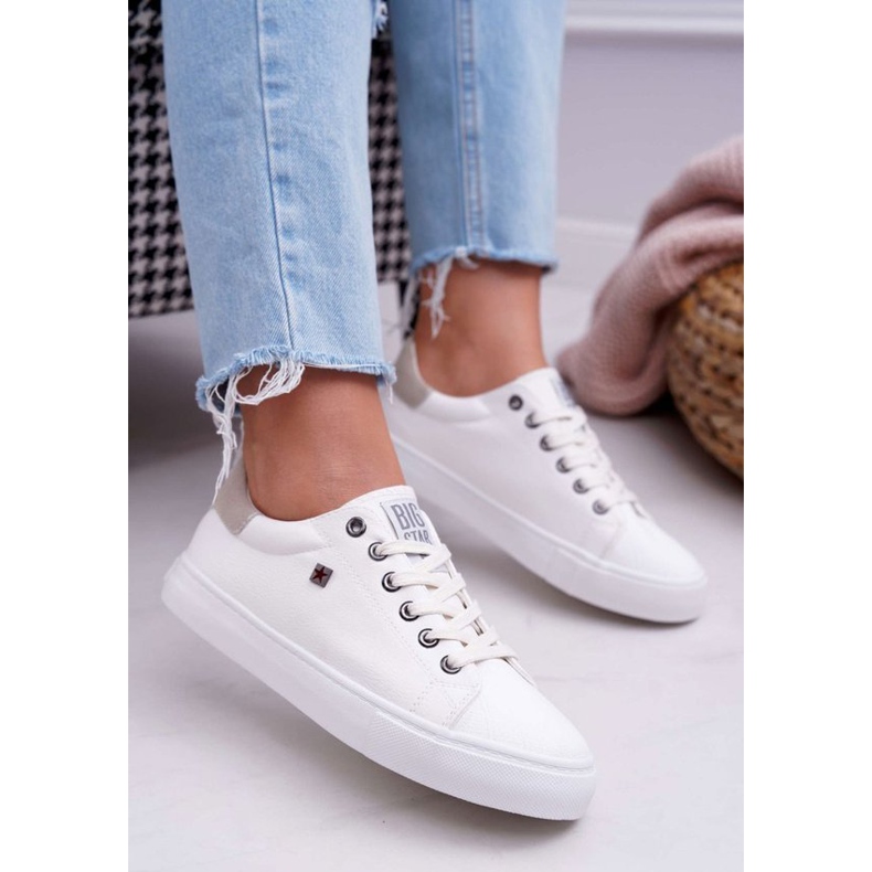 Blanc Chaussures baskets femme Big Star BB274033 blanche
