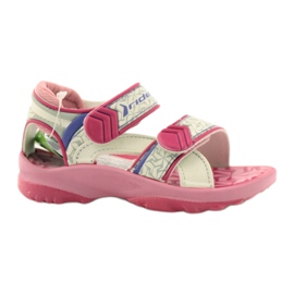 Rider Sandales pour enfants blanc rose cavalier pour Velcro 80608