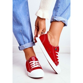 Baskets femme Big Star rouges FF274089