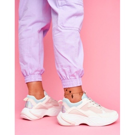 SEA Chaussures de sport pour femmes roses BL205 blanc multicolore