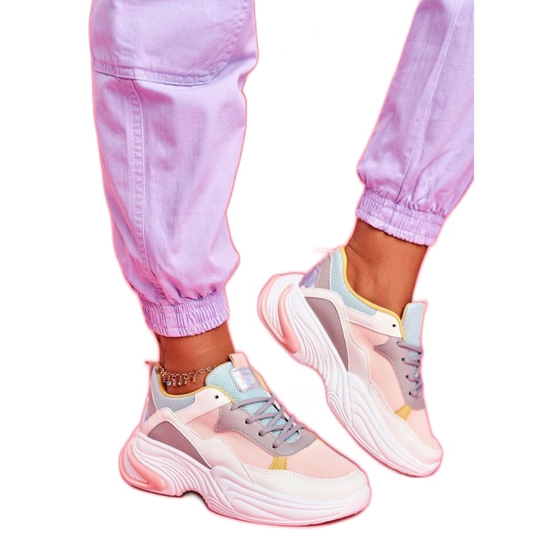 SEA Chaussures de sport blanches colorées pour femmes BL205 brun multicolore SEA Chaussures de sport blanches colorées pour femmes BL205 brun multicolore