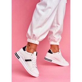 SEA Chaussures de sport femme paillettes blanches BL202 noir