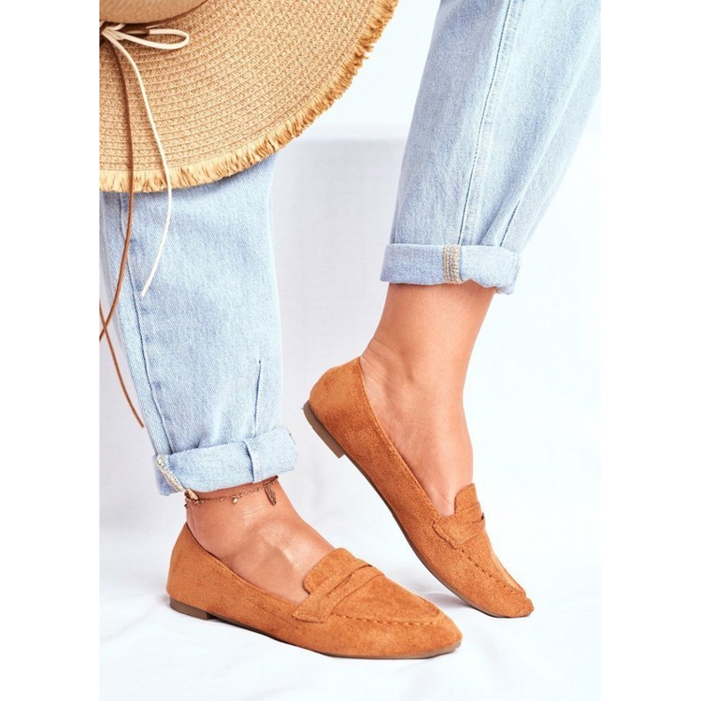 BUGO Mocassins femme marron en daim CH-1M6-4 brun