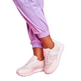 SEA BL189 chaussures de sport beiges pour femmes blanc brun