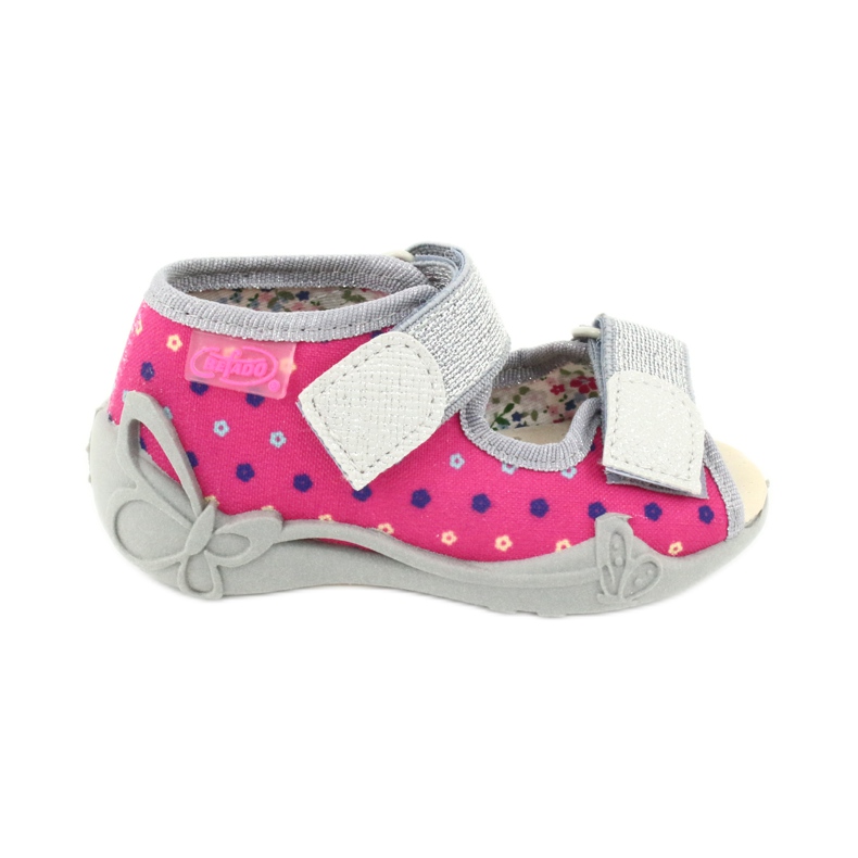 Chaussures enfant Befado jaune 342P008 rose gris