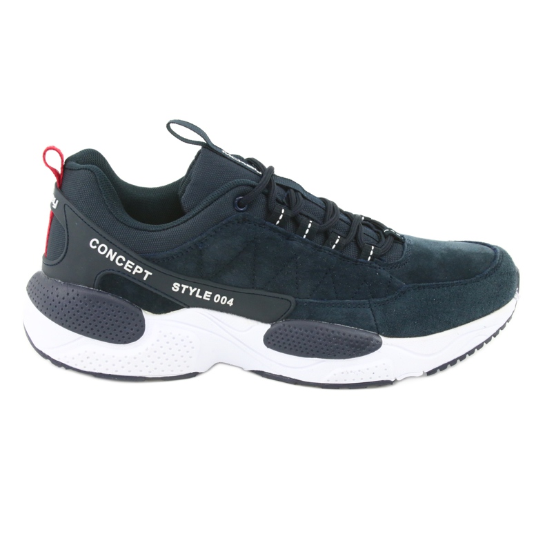 McKey MSP1464 chaussures de sport en daim bleu marin