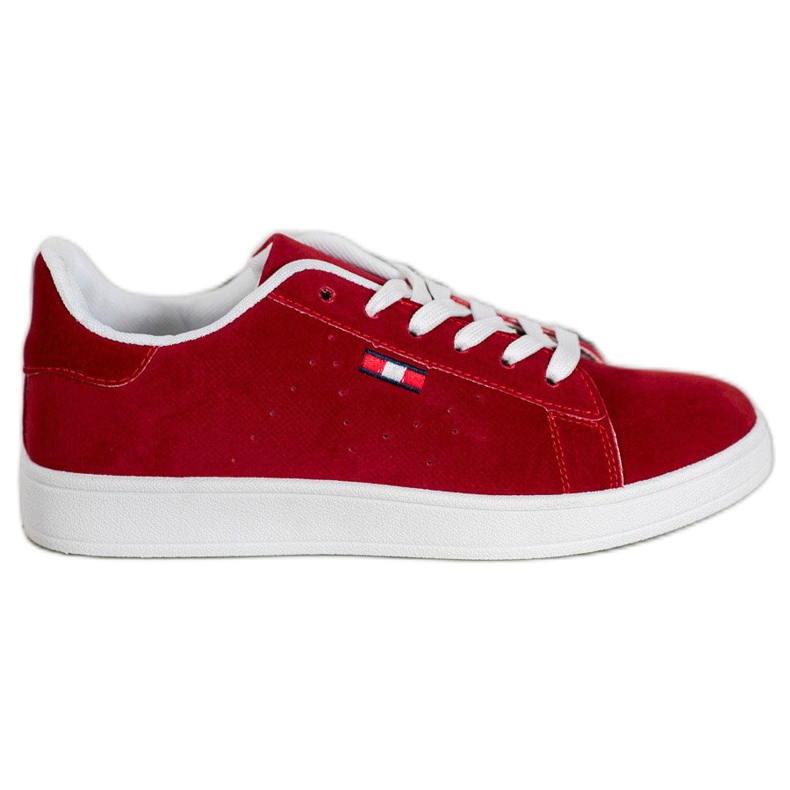 SHELOVET Chaussures confortables en éco-cuir rouge SHELOVET Chaussures confortables en éco-cuir rouge