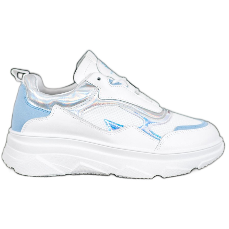 SHELOVET Baskets blanches à la mode bleu