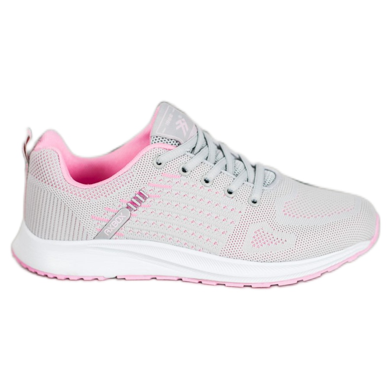 Ax Boxing Chaussures de sport ajourées confortables rose gris Ax Boxing Chaussures de sport ajourées confortables rose gris