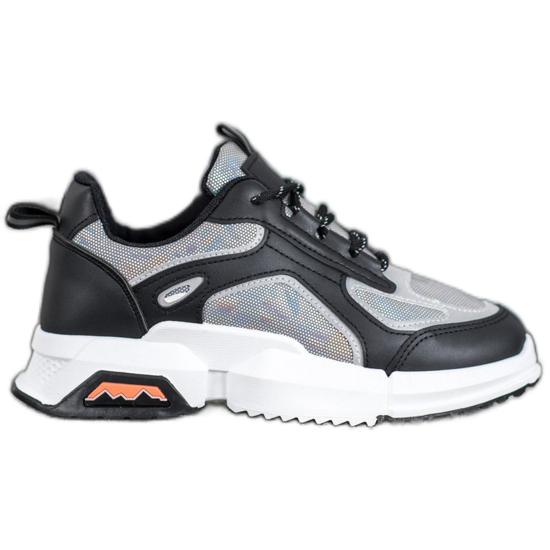 SHELOVET Baskets de sport sur la plate-forme le noir multicolore SHELOVET Baskets de sport sur la plate-forme le noir multicolore