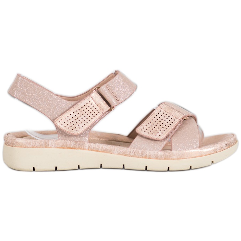 Sandales Velcro VINCEZA rose