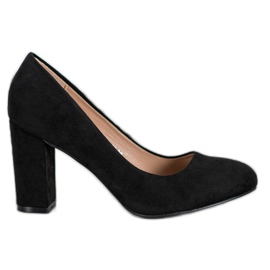 SHELOVET Escarpins classiques sur un pilier le noir