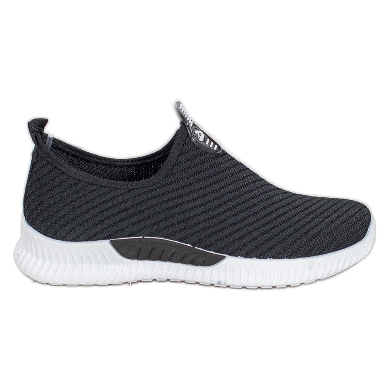 SHELOVET Chaussures de sport à enfiler le noir
