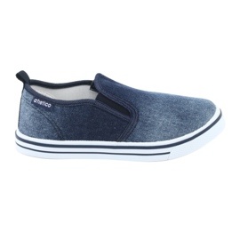 Baskets slip-on enfant ATLETICO BAM060 en jean bleu