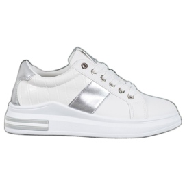 SHELOVET Chaussures de sport à lacets blanche