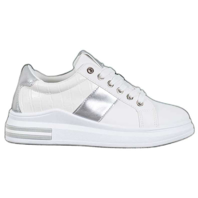 SHELOVET Chaussures de sport à lacets blanche