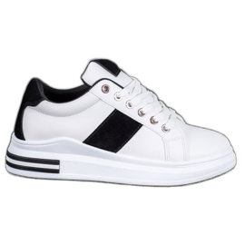SHELOVET Chaussures de sport à lacets blanc