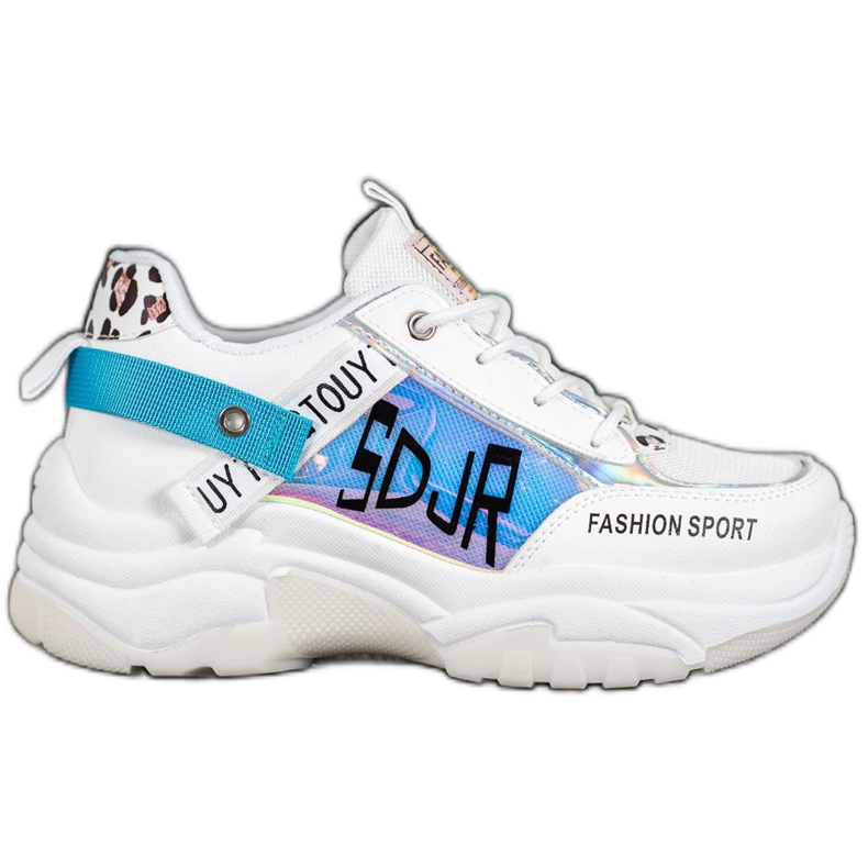 SHELOVET Baskets de sport à la mode blanche multicolore SHELOVET Baskets de sport à la mode blanche multicolore