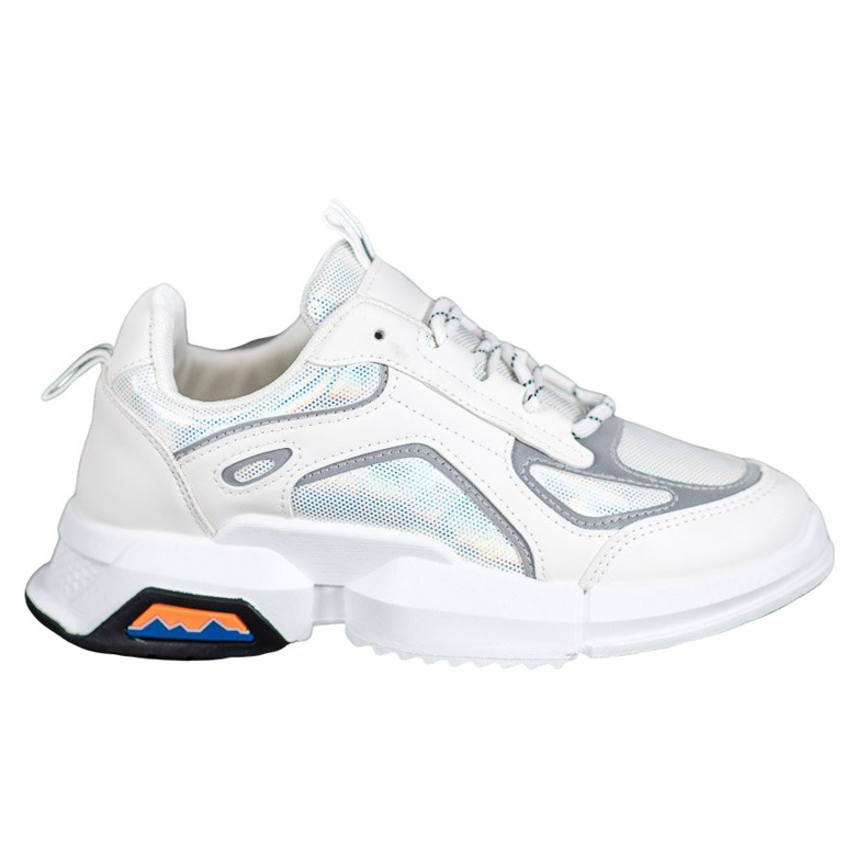 SHELOVET Baskets de sport sur la plate-forme blanche multicolore