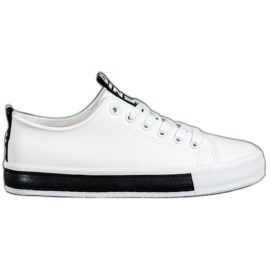 Bestelle Belles baskets de sport blanc noir