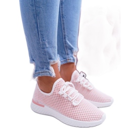 Chaussures Sport Femme Mesh Rose Fionce