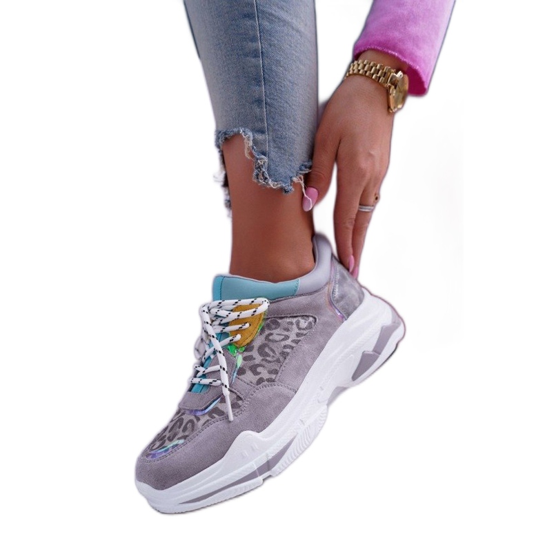 FRANA Chaussures de sport grises pour femmes, baskets FY229-1
