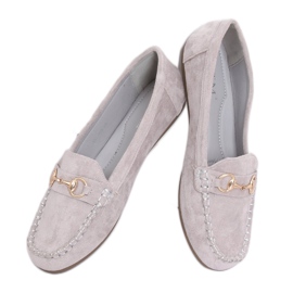 Mocassins en daim gris 77-192 Gris Mocassins en daim gris 77-192 Gris