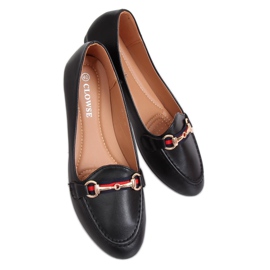 Mocassins noirs 9F177 Noir le noir