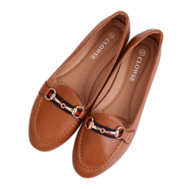 Mocassins camel 9F177 Camel brun