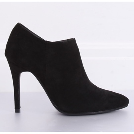 Chaussures en daim noir sur talon aiguille TX-1850 Noir le noir