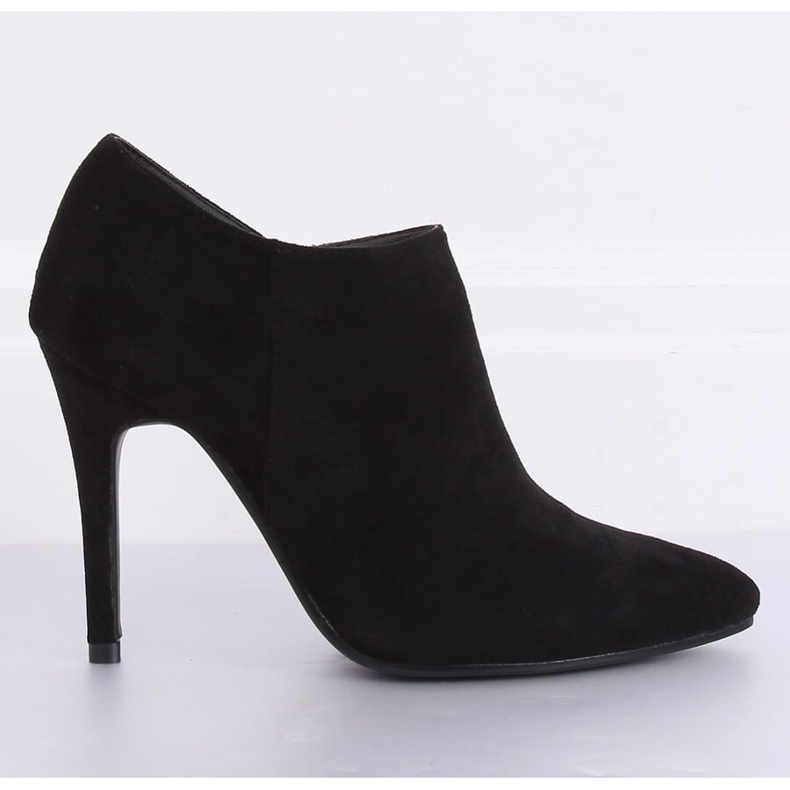 Chaussures en daim noir sur talon aiguille TX-1850 Noir le noir