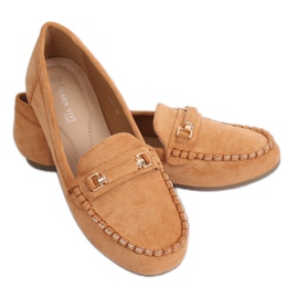 Mocassins femme camel 22-7 Camel brun