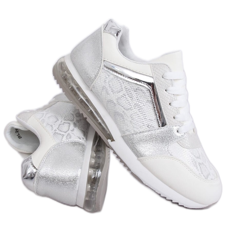 Chaussures de sport pour femmes blanches BL206 Blanc Chaussures de sport pour femmes blanches BL206 Blanc